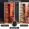 Set of 6 42"H Lighted Halloween Wooden Stacked Pumpkins Porch Sign with Timer